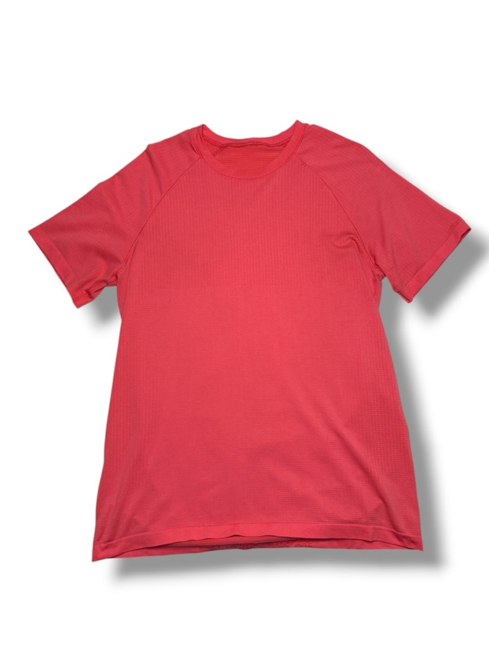 Women's Pink Short-Sleeve Performance Top Medium